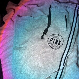 Grey pink /VS flared sweat pants size XS.
